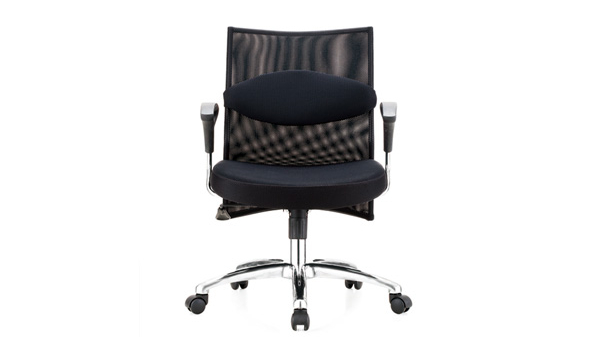 黑色網布透氣升降調節(jié)高度電腦椅子轉椅帶輪子